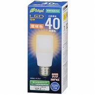 オーム電機 LDT4L-GAG20 06-3605 LED電球 T形 E26 40形相当 電球色（ご注文単位1袋）【直送品】