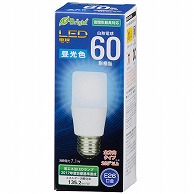オーム電機 LDT7D-GAG20 06-3608 LED電球 T形 E26 60形相当 昼光色（ご注文単位1袋）【直送品】