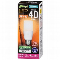 オーム電機 LDT5L-GIS21 06-3609 LED電球 T形 E26 40形相当 電球色（ご注文単位1袋）【直送品】