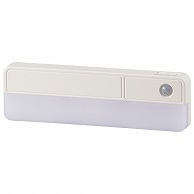 オーム電機 NIT-BLA6JRC-W 06-4110 LEDセンサーライト 80lm 電池式（ご注文単位1袋）【直送品】