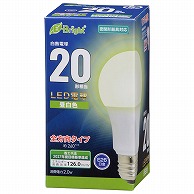 オーム電機 LDA2N-GAG27 06-4338 LED電球 E26 20形相当 昼白色（ご注文単位1袋）【直送品】