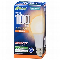オーム電機 LDA12L-GAG27 06-4346 LED電球 E26 100形相当 電球色（ご注文単位1袋）【直送品】