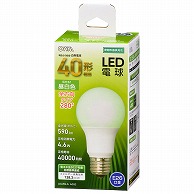 オーム電機 LDA5N-GAG52 06-4455 LED電球 E26 40形相当 昼白色（ご注文単位1袋）【直送品】