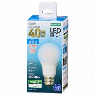 オーム電機 LDA5D-GAG52 06-4456 LED電球 E26 40形相当 昼光色（ご注文単位1袋）【直送品】