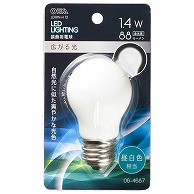 オーム電機 LDA1N-H13 06-4687 LED電球装飾用 PS/E26/1.4W/88lm/昼白色（ご注文単位1袋）【直送品】