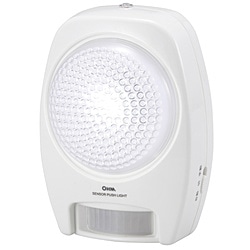 オーム電機　ＯＨＭ　ＥＬＥＣＴＲＩＣ LEDｾﾝｻｰﾌﾟｯｼｭﾗｲﾄ人感･明暗白色LED  BO-LS20A5 BOLS20A5 1個（ご注文単位1個）【直送品】