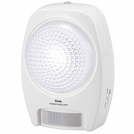 オーム電機 BO-LS20A5 07-8047 LEDセンサープッシュライト 人感・明暗 白色LED（ご注文単位1袋）【直送品】