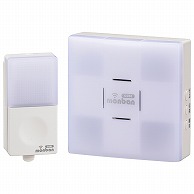 オーム電機 OCH-SET23-BLUE 08-0523 monban CUBE 押しボタン送信機＋光フラッシュAC電源式受信機（ご注文単位1袋）【直送品】