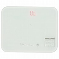 オーム電機 HBK-T103-W 08-1182 デジタル体重計 ホワイト（ご注文単位1袋）【直送品】
