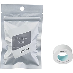 キングジム フィルムテープ TPT15-006 ホワイト ［黒文字 /15mm幅］ TPT15006 1個（ご注文単位1個）【直送品】