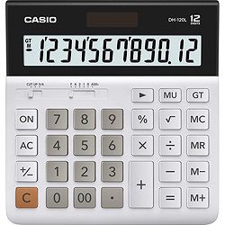 カシオ スタンダード電卓   DH-120L-N ［12桁 /W税率非対応］ DH120LN 1個（ご注文単位1個）【直送品】