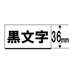 カシオ マグネットテープ NAME LAND（ネームランド） 白 XR-36JWE ［黒文字 /36mm幅］ XR36JWE 1個（ご注文単位1個）【直送品】