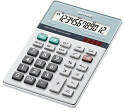 シャープ 電卓 ナイスサイズタイプ  EL-N412K-X ［12桁 /W税率非対応］ ELN412KX 1個（ご注文単位1個）【直送品】