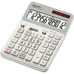 シャープ 実務電卓 セミデスクトップ  CS-S952C-X ［12桁 /W税率非対応］ CSS952CX 1個（ご注文単位1個）【直送品】