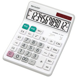 >シャープ セミデスクトップタイプ電卓   EL-S452-X ［12桁 /W税率非対応］ ELS452X 1個（ご注文単位1個）【直送品】