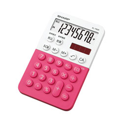 シャープ ミニミニナイスサイズ電卓  ピンク系 EL-760R-PX ［8桁 /W税率非対応］ EL760R 1個（ご注文単位1個）【直送品】