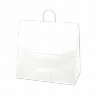 【直送品】 ササガワ 手提げ紙袋 白無地　特大角　50枚 50－5600 1包（ご注文単位1包）