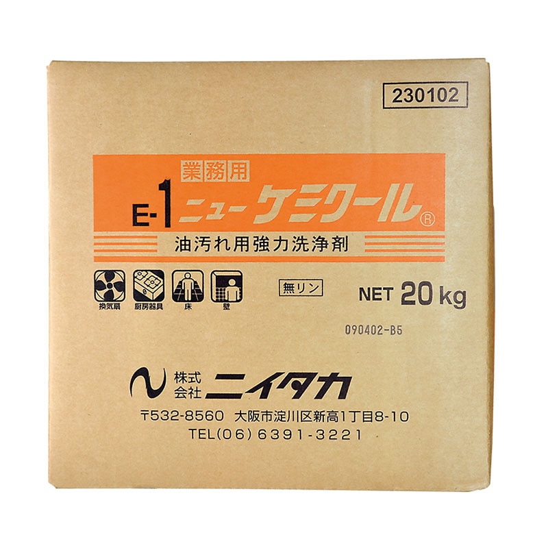 ニイタカ 厨房用洗浄剤　ニューケミクール 20kg  1箱（ご注文単位1箱）【直送品】