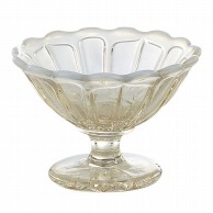 ミニアイスクリームカップ　雪の花　古代色 2232－OA　ガラス製  1個（ご注文単位1個）【直送品】