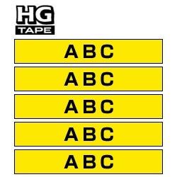 ブラザー HGeテープ (ラミネートテープ) HGe-651V 黄 ［黒文字 /24mm幅］ HGE651V 1個（ご注文単位1個）【直送品】