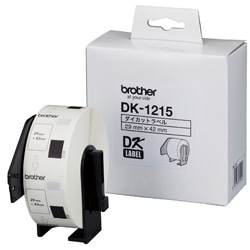 ブラザー ラベルライター用カットラベル 食品表示用/検体ラベル 29×42mm DK-1215 白 ［黒文字］ DK1215 1個（ご注文単位1個）【直送品】