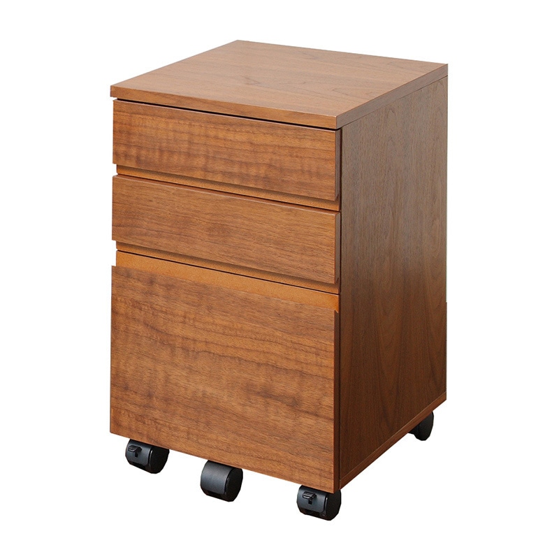 >市場 チェスト　Walnut　Desk　Chest W340　ブラウン K-2547BR 1台（ご注文単位1台）【直送品】