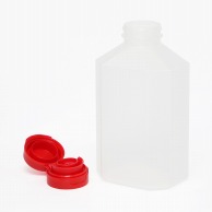 【直送品】 ハニー PPボトル容器　ヒンジキャップ赤付き 360ml　打栓式 PP360 322個/箱（ご注文単位1箱）