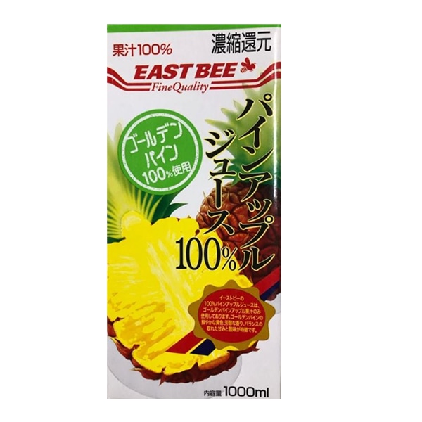 トーホー EAST　BEE　パインアップルジュース　100％ 1L 常温 1本※軽（ご注文単位1本）※注文上限数12まで【直送品】