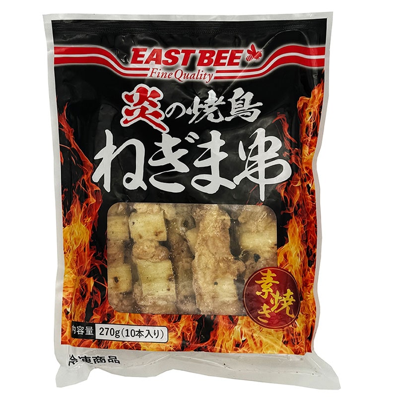 >トーホー EAST　BEE　炎の焼鳥　素焼きねぎま 27g×10本 冷凍 1個※軽（ご注文単位1個）※注文上限数12まで【直送品】