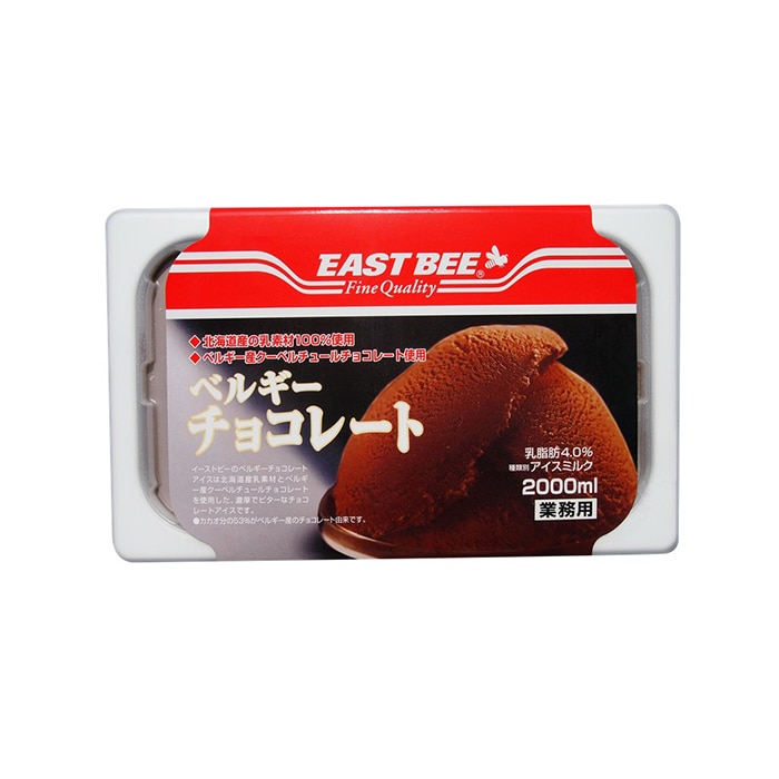 >トーホー EAST　BEE　ベルギーチョコレートアイス 2L 冷凍 1パック※軽（ご注文単位1パック）※注文上限数12まで【直送品】