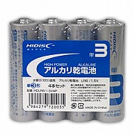 ＨＩＤＩＳＣ 単3電池 HDLR6/1.5V4P  ［4本 /アルカリ］ HDLR6_1.5V4P 1個（ご注文単位1個）【直送品】