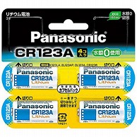 >パナソニック カメラ用リチウム電池   CR-123AW/4P ［4本］ CR123AW4P 1個（ご注文単位1個）【直送品】