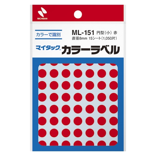 ML-151-1 ｱｶ マイタックラベル　ＭＬ－１５１　赤 1個 (ご注文単位1個)【直送品】