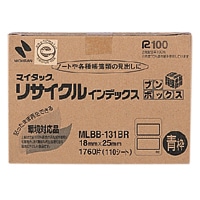 MLBB-131BR ｱｵﾜｸ マイタックリサイクルインデックス　青枠 1箱 (ご注文単位1箱)【直送品】
