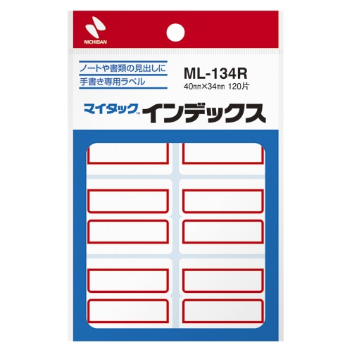 ML-134R マイタック　インデックス　赤枠 1個 (ご注文単位1個)【直送品】