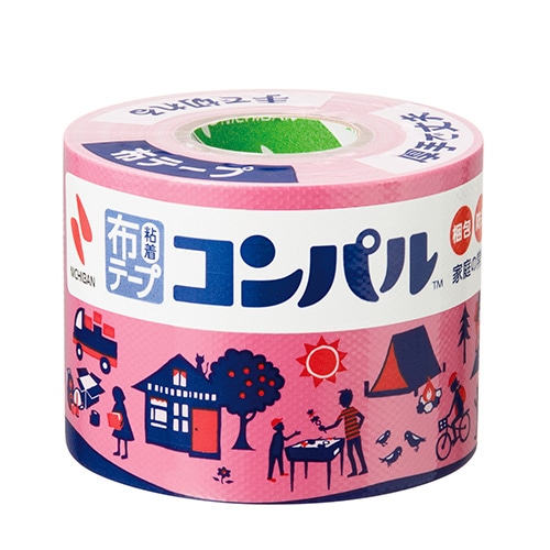 【直送品】CPN11-50 布粘着テープ　コンパルＴＭ　ピンク 1巻 (ご注文単位1巻)