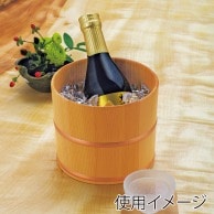 ヤマコー 椹　薄口桶型冷酒クーラー　溝切加工  12325 1個（ご注文単位1個）【直送品】