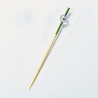 ヤマコー クリスタル珠彩串　9cm　緑　100本入  21633 1パック（ご注文単位1パック）【直送品】