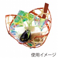 ヤマコー 珍味篭　三つ葉　茶  22501 1個（ご注文単位1個）【直送品】