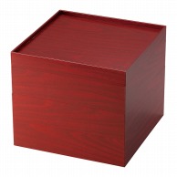 ヤマコー 紙重箱　赤　6．5寸　3段  22653 1個（ご注文単位1個）【直送品】