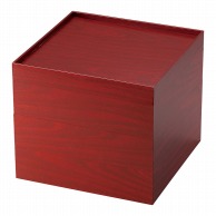 【直送品】 ヤマコー 紙重箱　赤　7寸　3段  22657 1個（ご注文単位1個）
