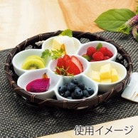 【直送品】 ヤマコー オードブル染篭B　花型パレット皿セット  24676 1個（ご注文単位1個）