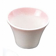 【直送品】 ヤマコー 陶器・反り丸型珍味入　ピンク吹  26720 1個（ご注文単位1個）