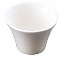 >【直送品】 ヤマコー 陶器・反り丸型珍味入　白  26724 1個（ご注文単位1個）