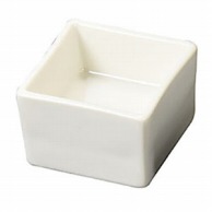 【直送品】 ヤマコー 陶器　角型高台珍味入　白  27630 1個（ご注文単位1個）