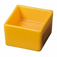>【直送品】 ヤマコー 陶器　角型高台珍味入　黄釉  27631 1個（ご注文単位1個）