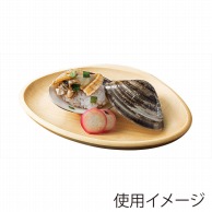 ヤマコー 栃　蛤型皿　クリア  38022 1個（ご注文単位1個）【直送品】