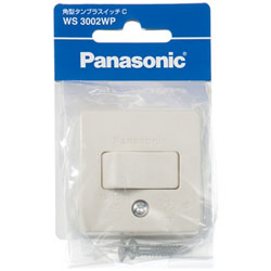 パナソニック 角型タンブラスイッチC WS3002WP WS3002WP 1個（ご注文単位1個）【直送品】