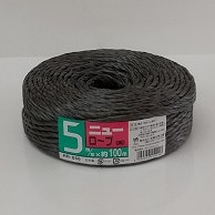 宮島化学工業 PPロープ　ニューロープ 5mm×100m　黒 HR056 1巻（ご注文単位48巻）【直送品】