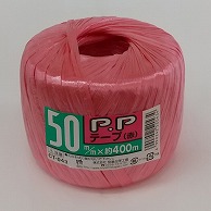 >【直送品】 宮島化学工業 PPテープ 50mm×400m　赤 CT043 1巻（ご注文単位48巻）